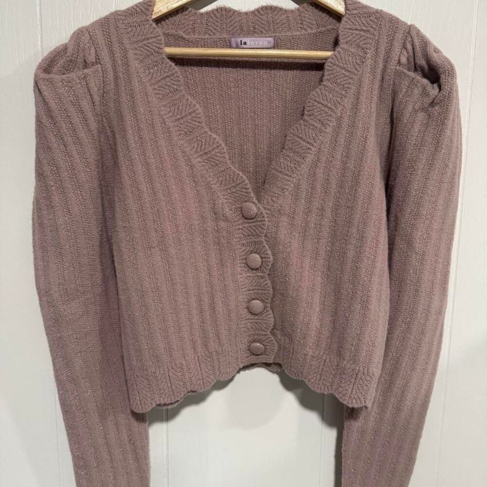 Unbranded Women's Pink and Brown Cardigan